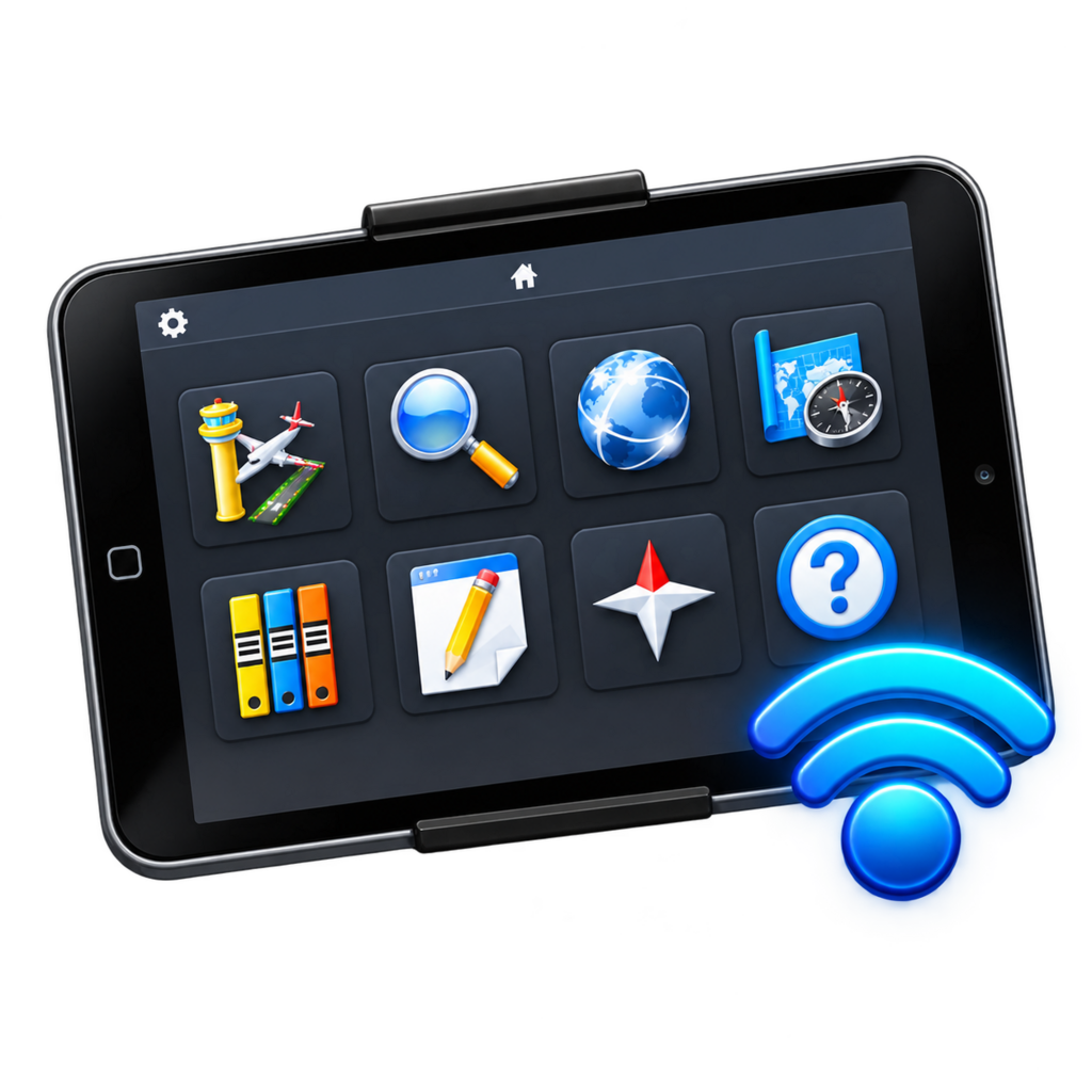 Remote AviTab tablet illustration